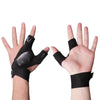 Fingerless Glove LED Flashlight 2 Fingers Waterproof USB Charge Hands-Free Lights Gloves for Fishing Camping Cool Gadget Hot